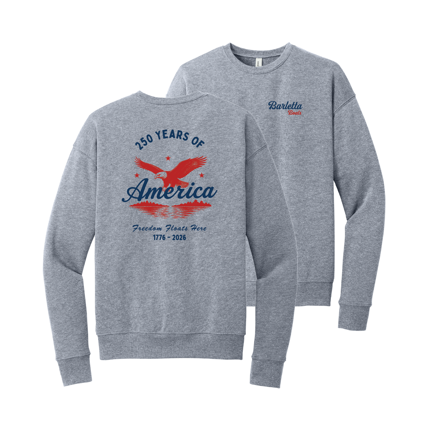 250 Years of America Eagle Design Unisex Drop Shoulder Sweatshirt
