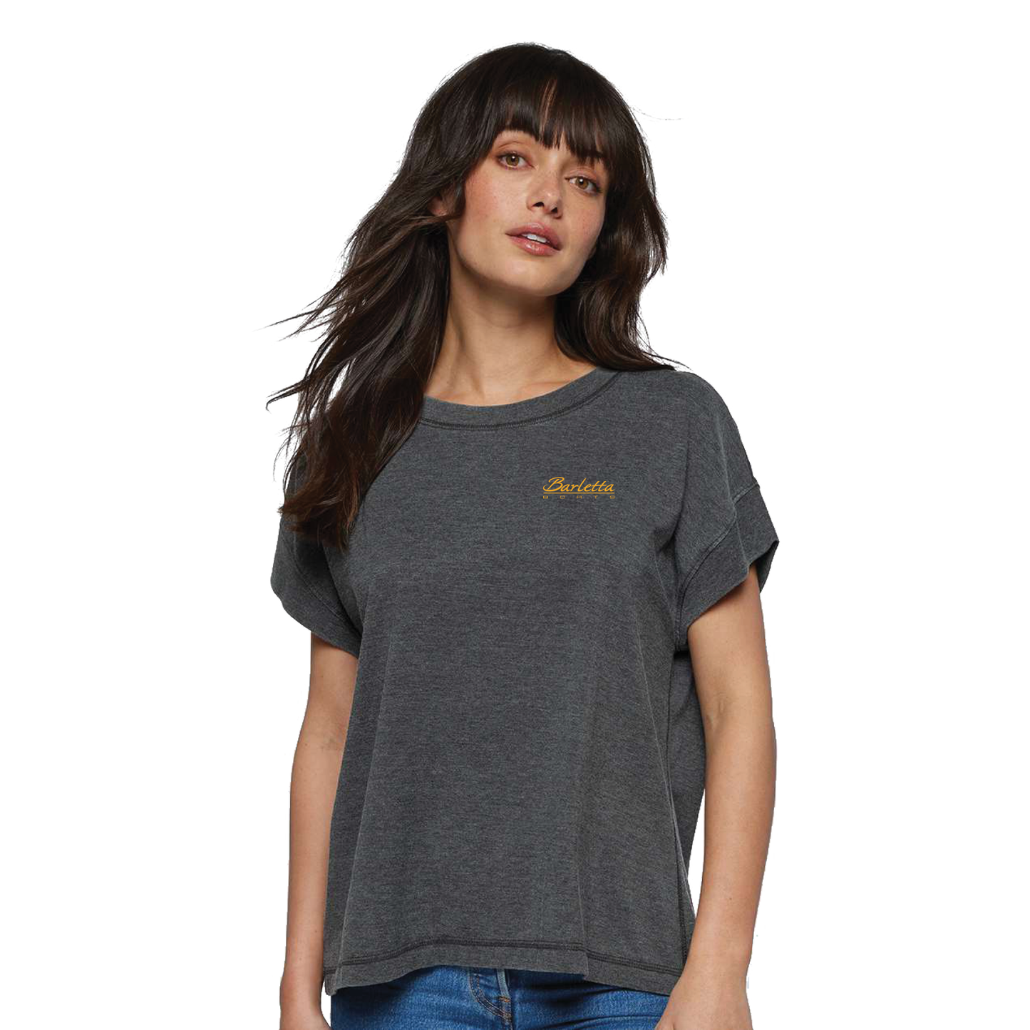 Barletta Summer Vibes Boat Women's Vintage Wash Crop Tee