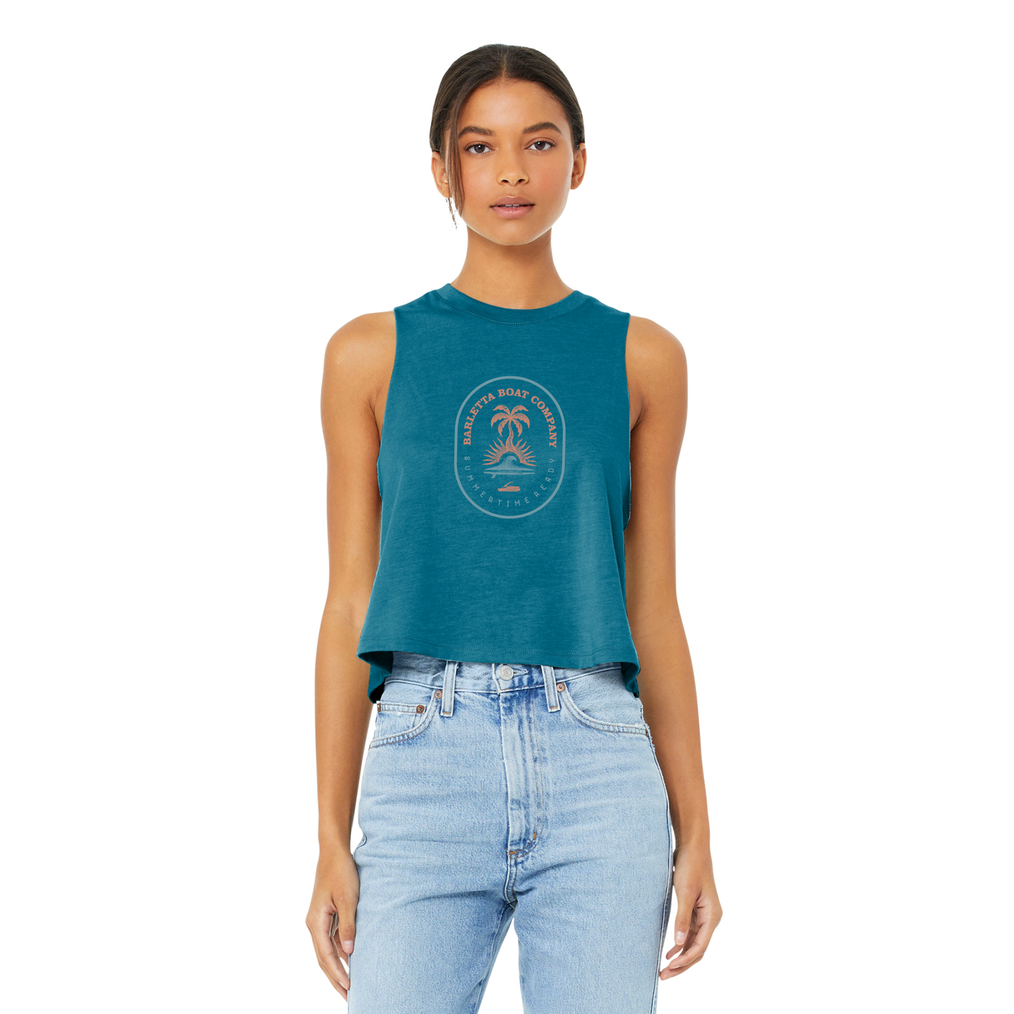 Barletta Summertime Ready Women's Racerback Crop Tank