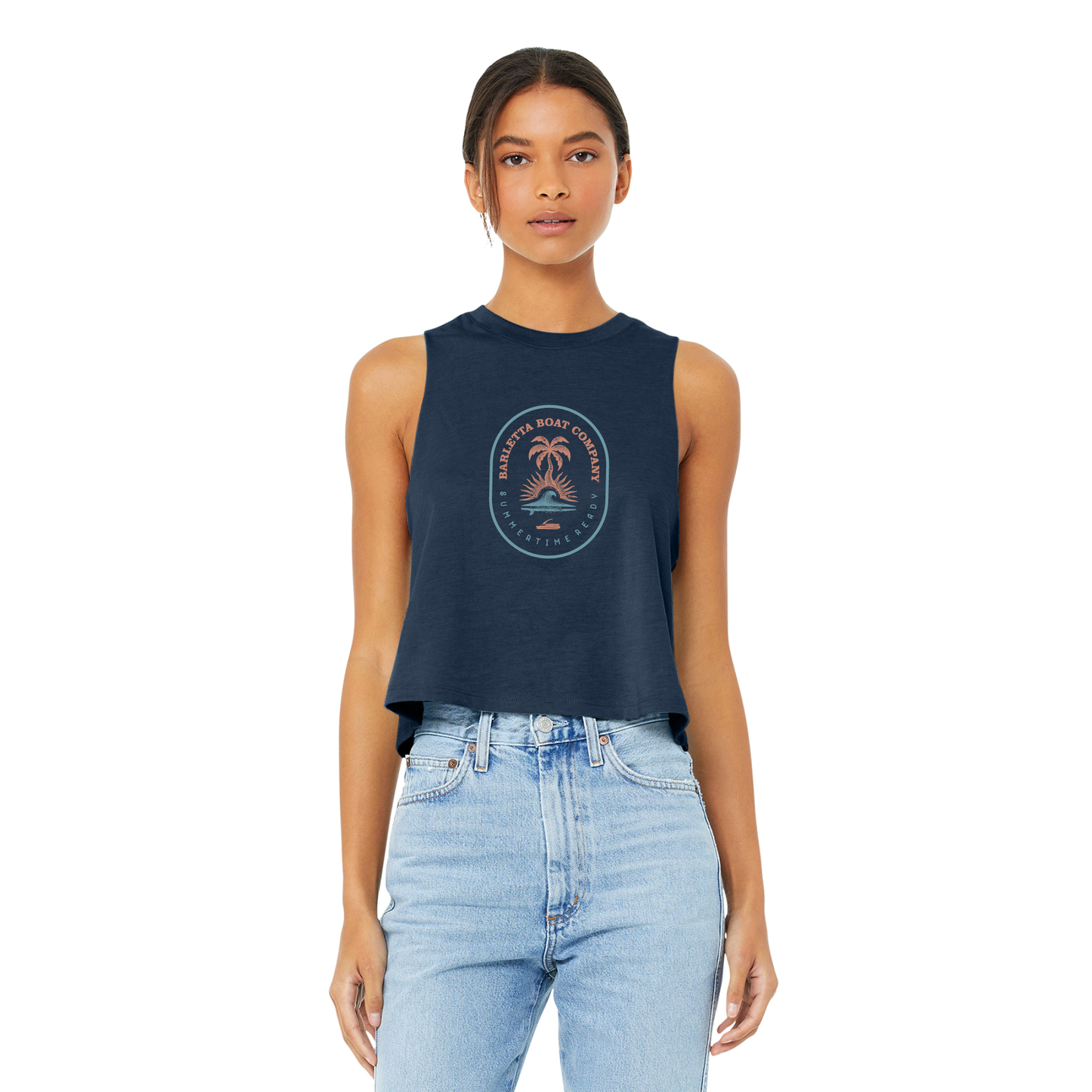 Barletta Summertime Ready Women's Racerback Crop Tank