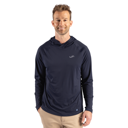 Cutter & Buck Prospect Recycled Featherlight Stretch Mens Hooded Pullover