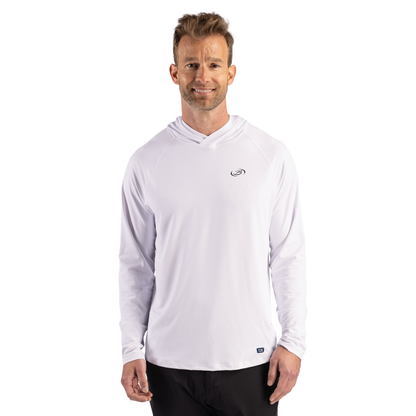 Cutter & Buck Prospect Recycled Featherlight Stretch Mens Hooded Pullover