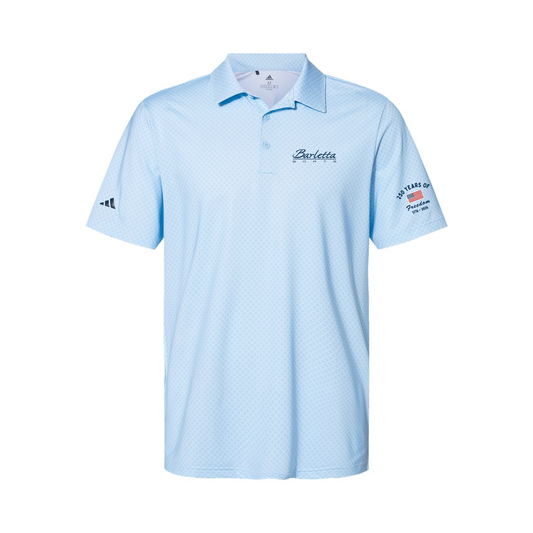 Barletta Freedom Men's Dot Print Polo - Glow Blue/ White/ Navy