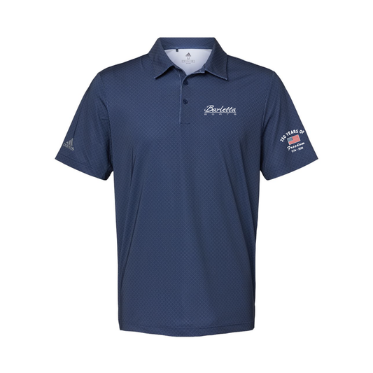 Barletta Freedom Men's Dot Print Polo - Navy Blue/ White/ Grey Three