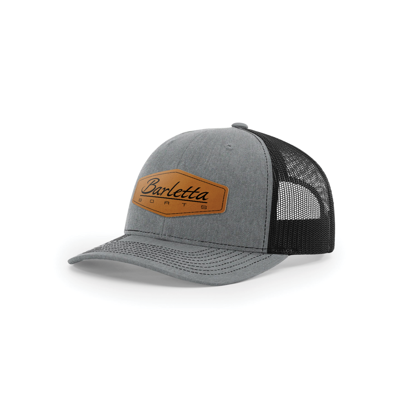 Barletta Light Leather Patch Trucker Cap