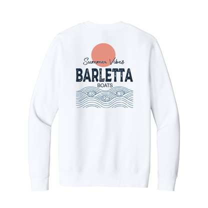 Barletta Summer Vibes Wave Unisex Fleece Crew