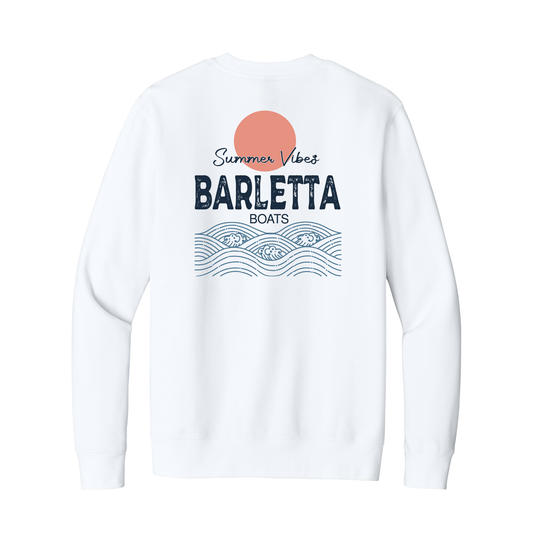 Barletta Summer Vibes Wave Unisex Fleece Crew
