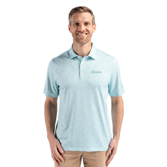 Cutter & Buck Pike Recycled Flora Print Mens Polo