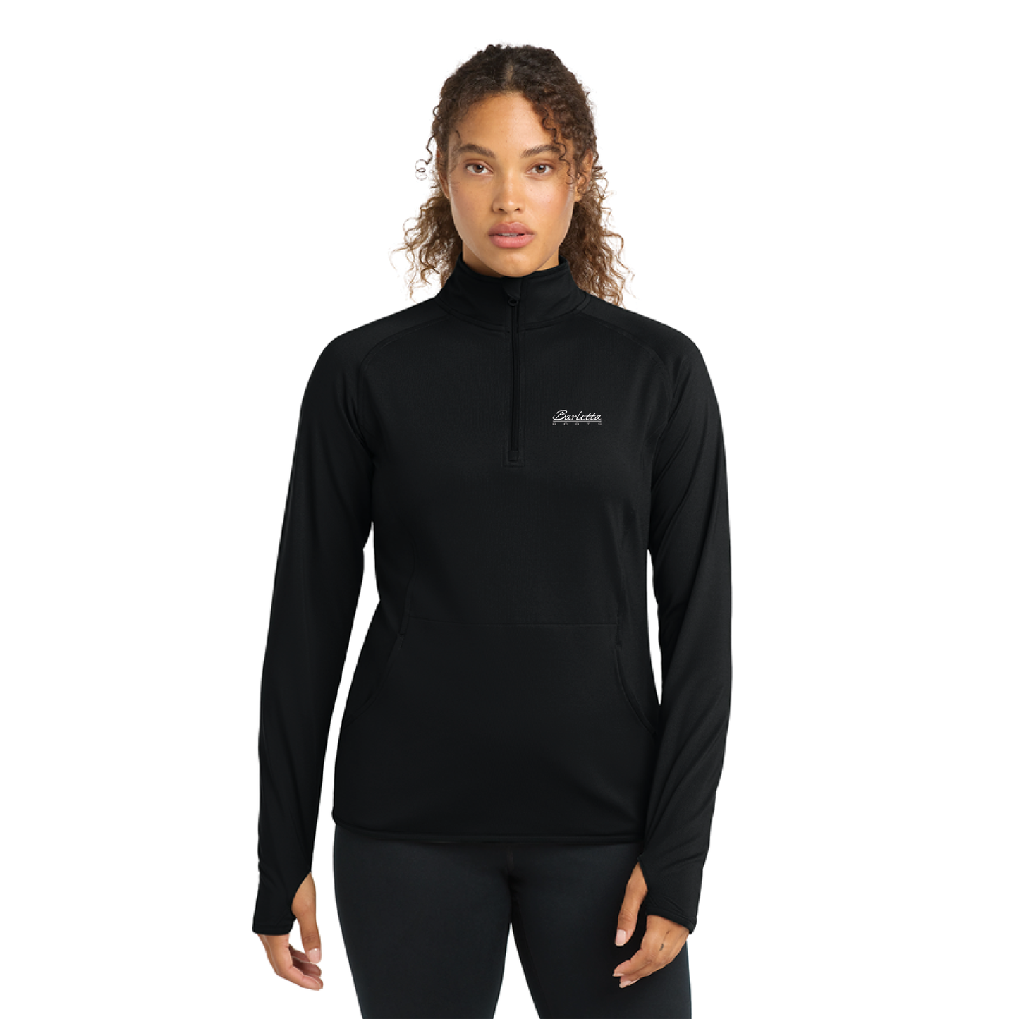Sport-Tek® Women's Sport-Wick® Stretch 1/4-Zip Pullover