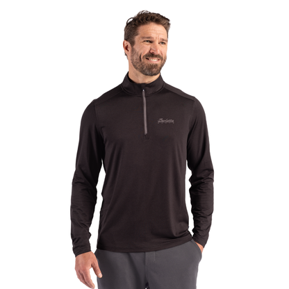 Cutter & Buck Coastline Recycled Double Peached Mens Quarter Zip Pullover