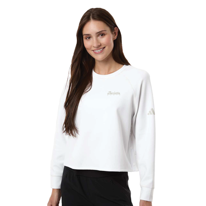 Adidas Women's Beyond Side-Snap Crewneck Sweatshirt