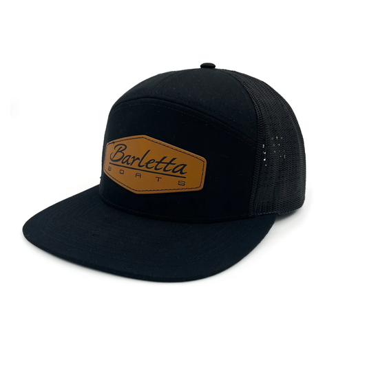Seven Panel Leather Patch Hat
